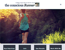 Tablet Screenshot of consciousrunner.com